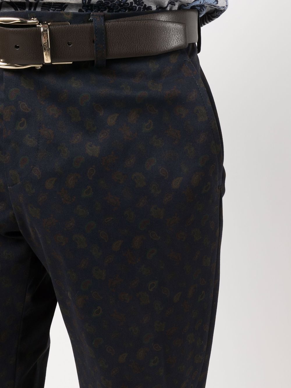 paisley-print straight-leg trousers - 5