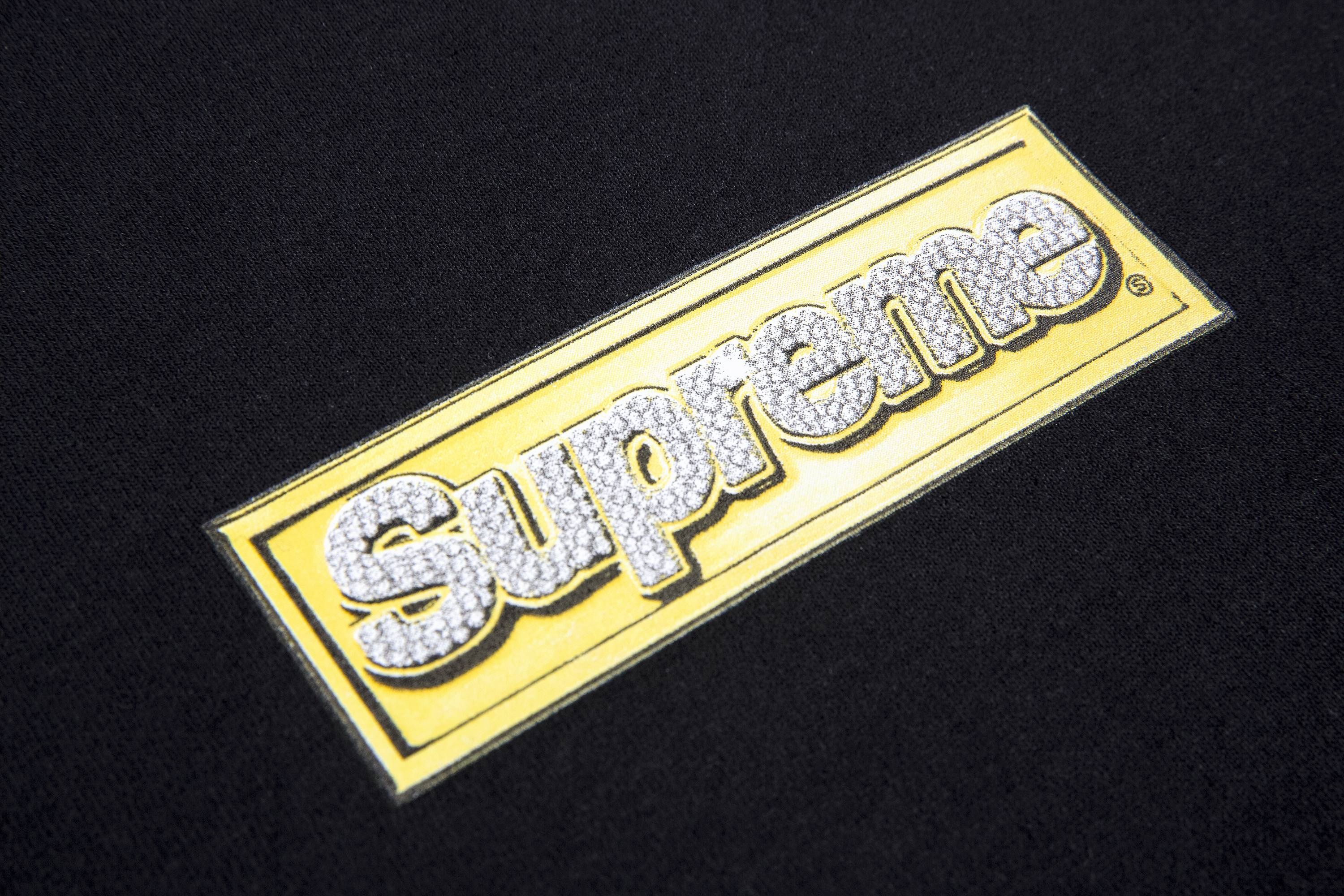 Supreme Bling Box Logo Hooded Sweatshirt 'Black' - 2
