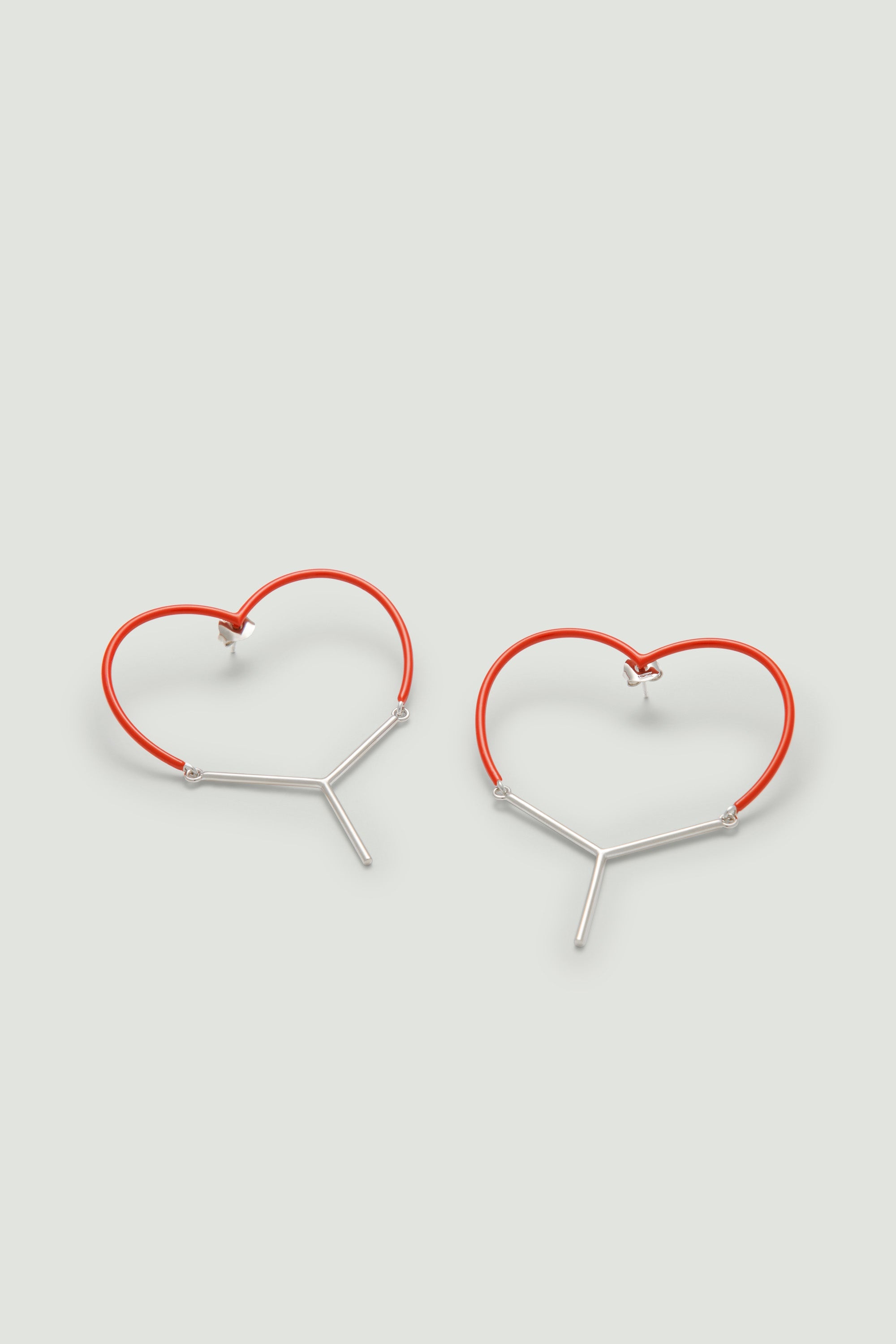 MINI Y HEART EARRINGS - 1