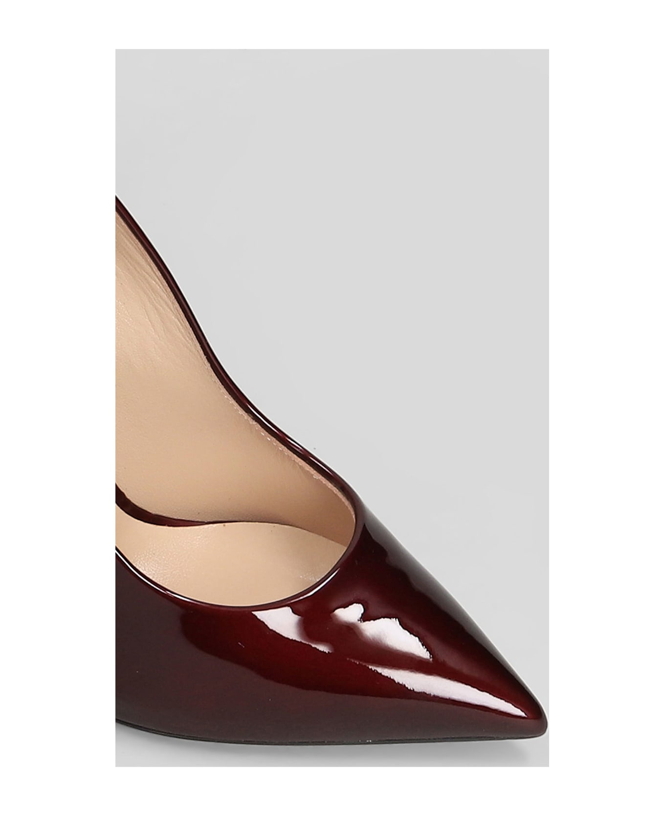 Blade Pumps In Bordeaux Patent Leather - 5