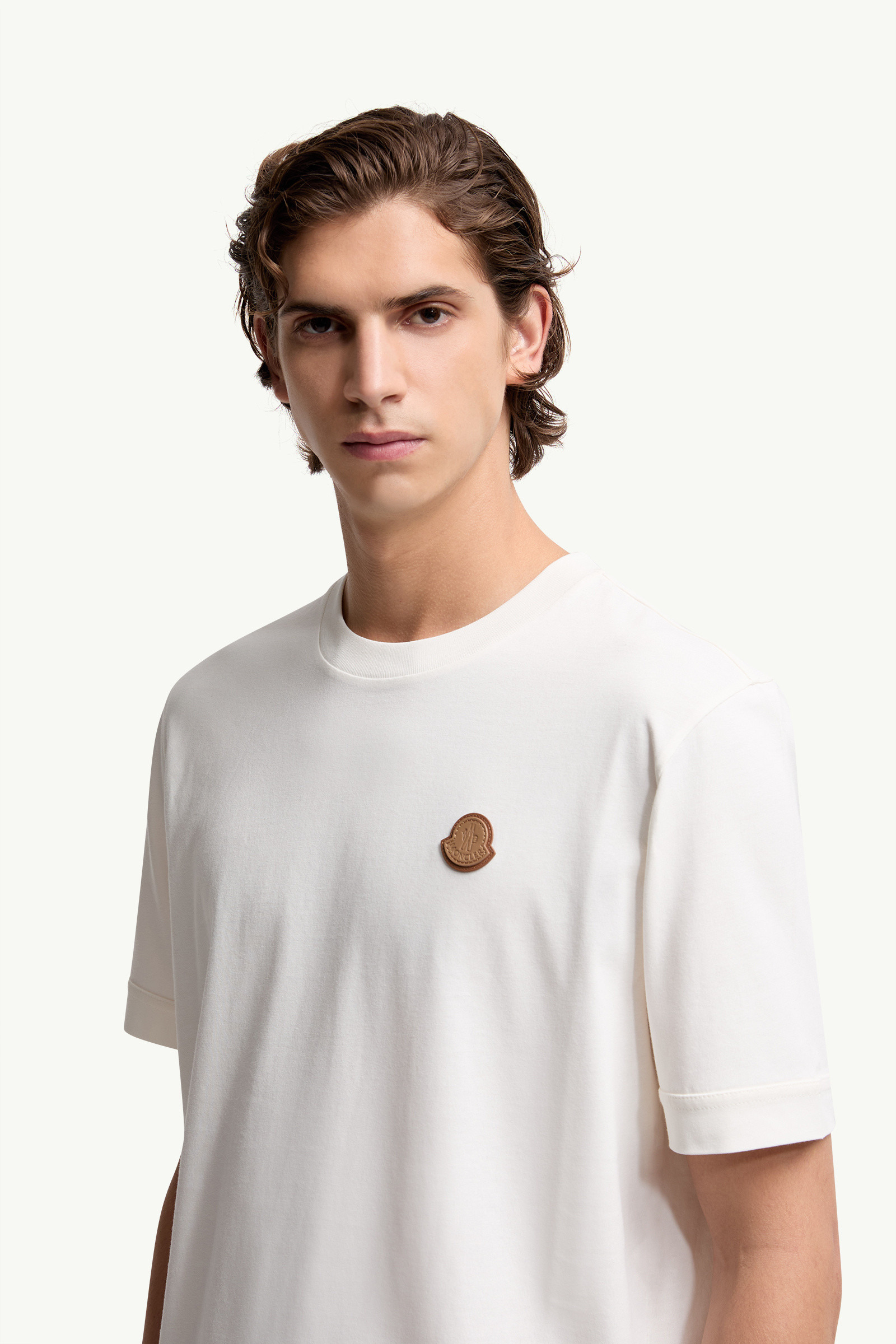Logo Patch Cotton T-Shirt - 4
