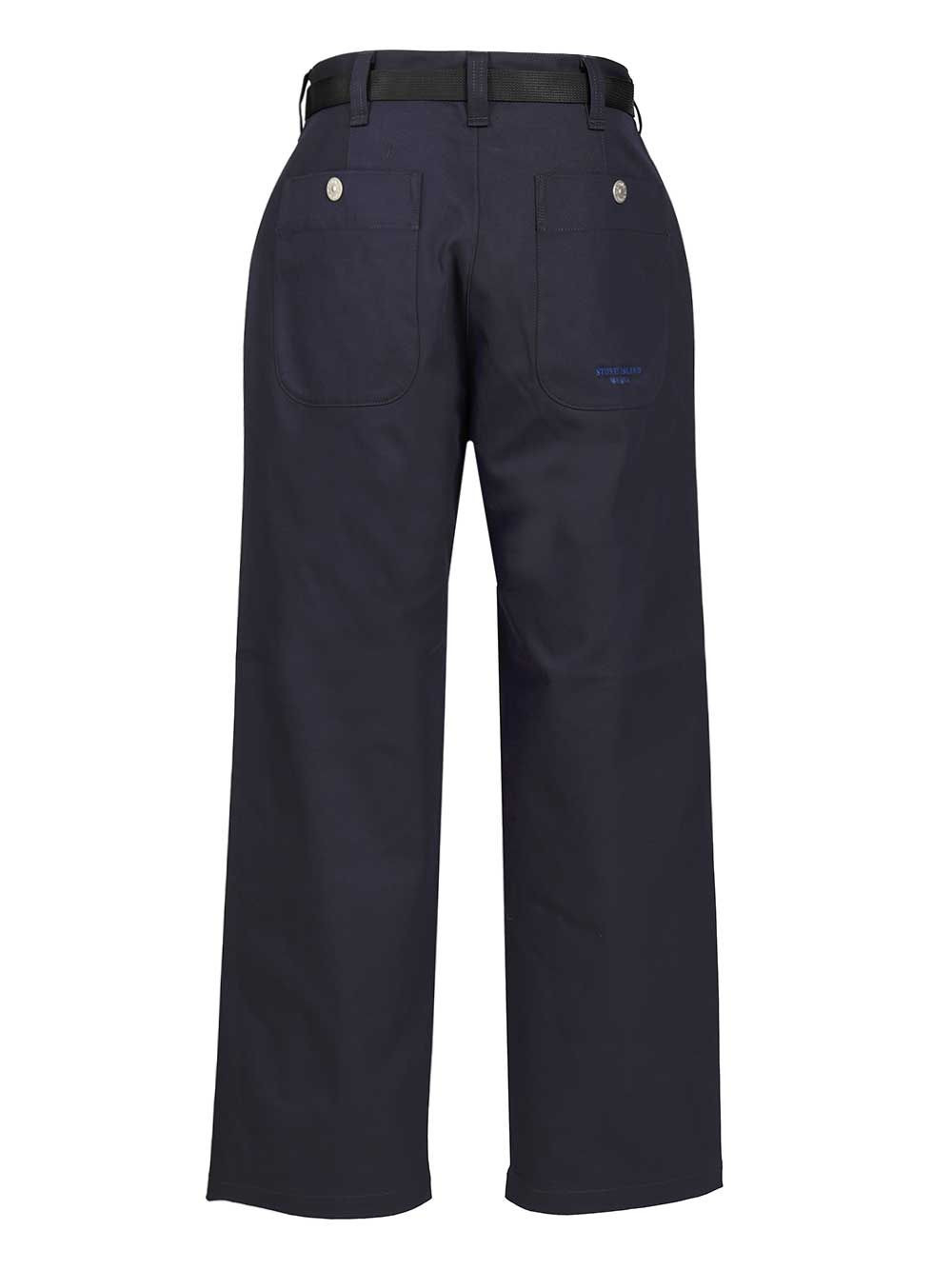 Stretch Gabardine Chino Trousers Blue - 2