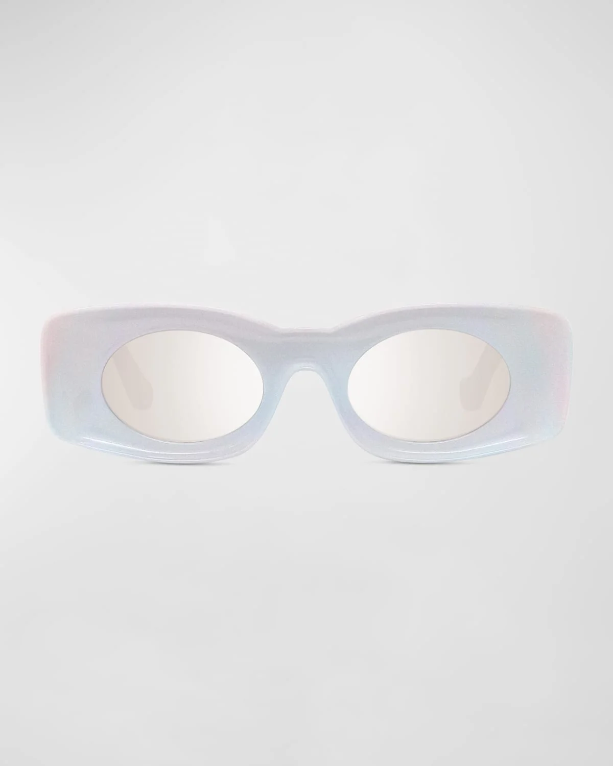 Men's Holographic Thin Geometric Sunglasses - 1