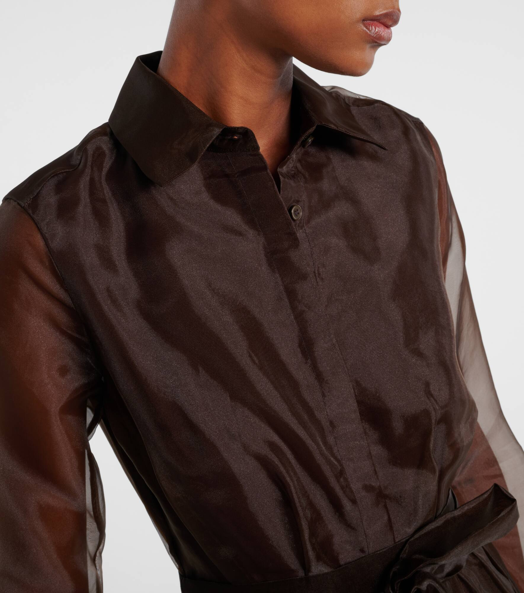 Montgomery organza shirt dress - 4