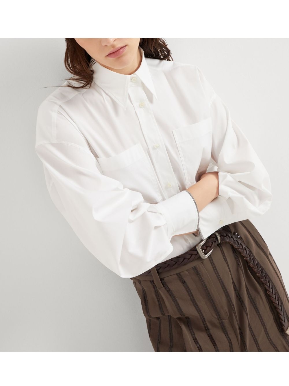 Monili-trim shirt - 6