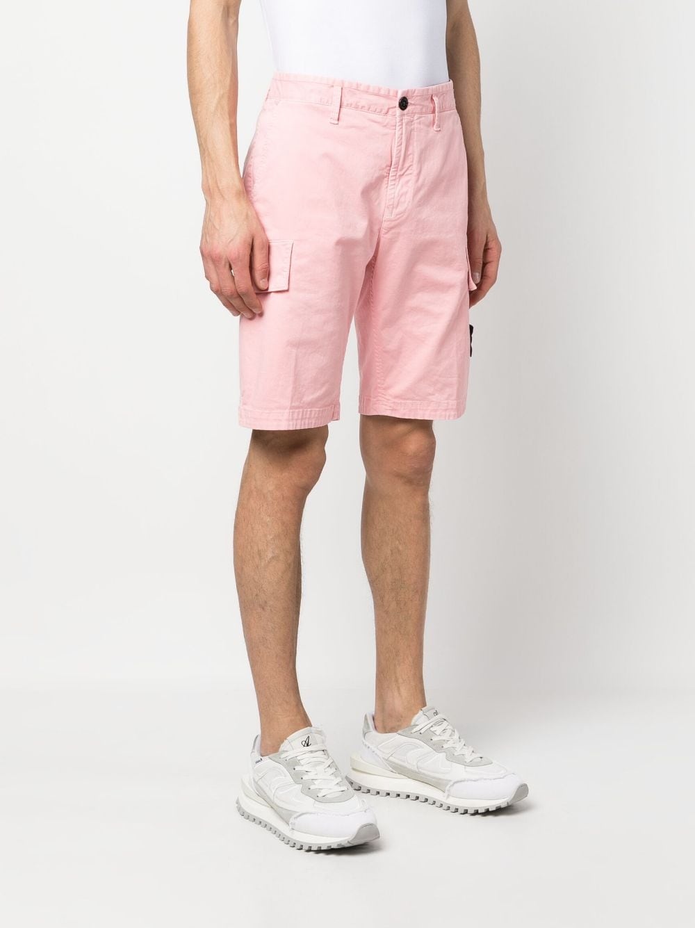 logo-patch cotton Bermuda shorts - 3
