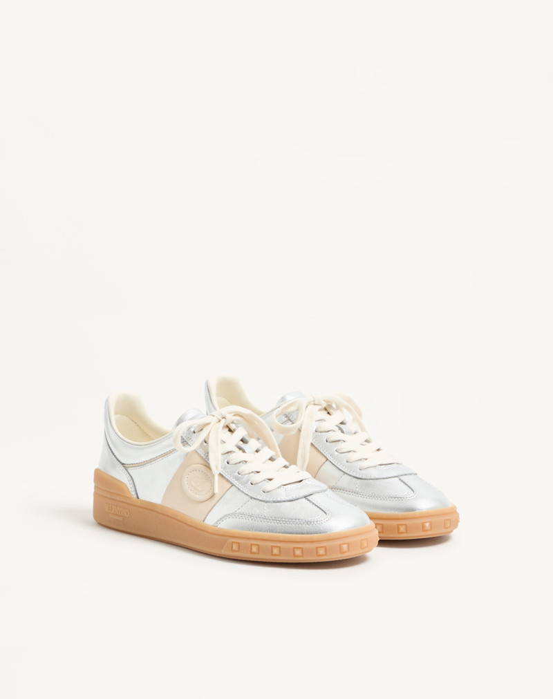 UPVILLAGE TRAINER IN LAMINATED CALFSKIN WITH NAPPA CALFSKIN LEATHER BAND 2