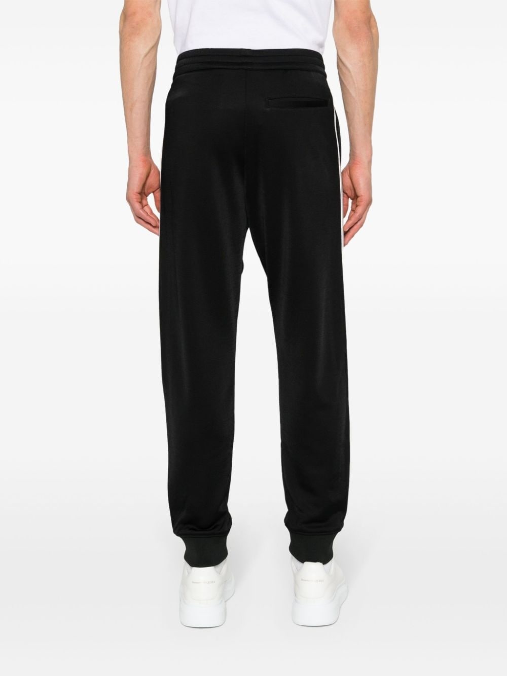 embroidered-logo contrast-panel track pants - 4