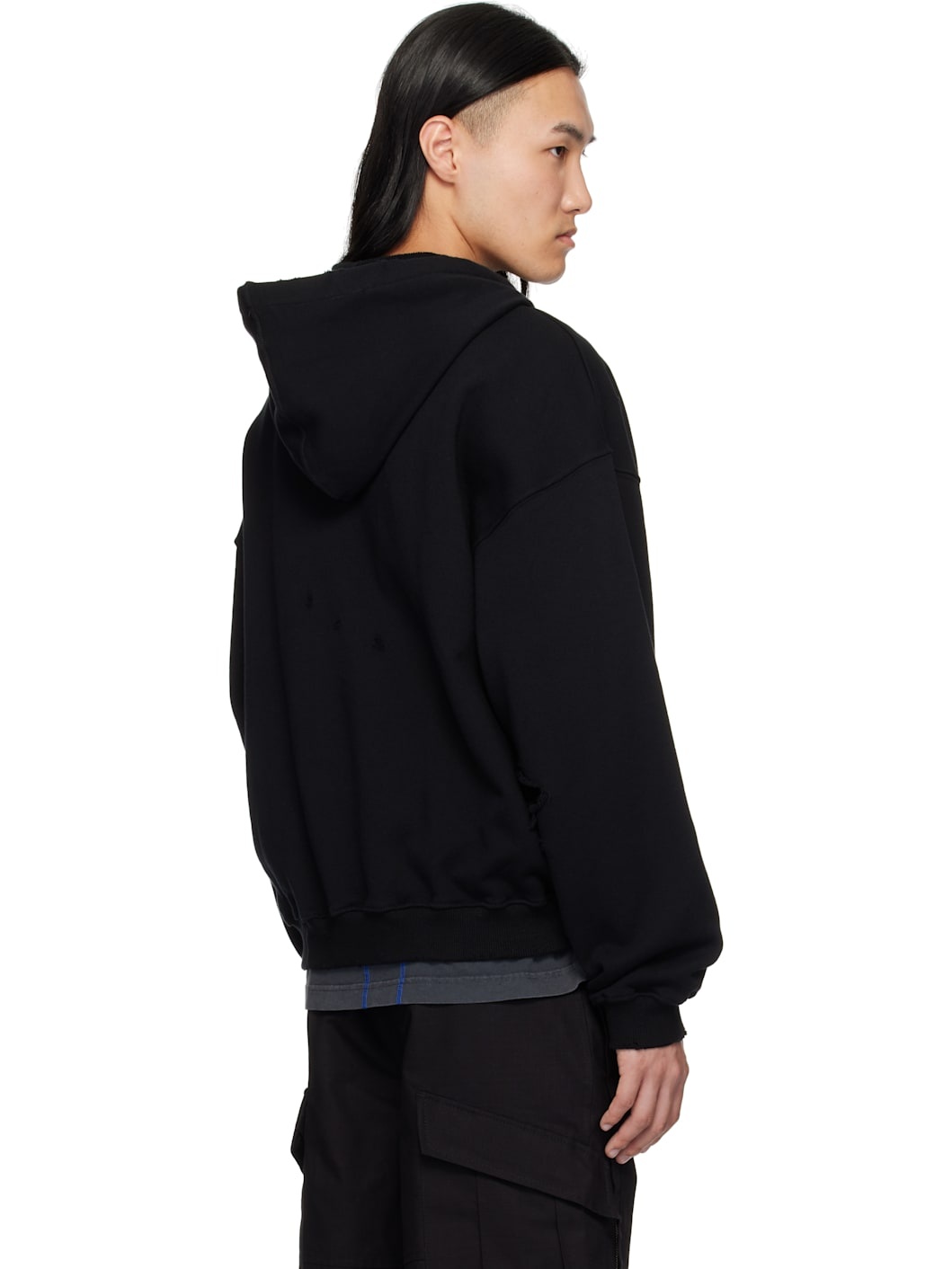 Black Reia Hooded Parachute Jacket - 3