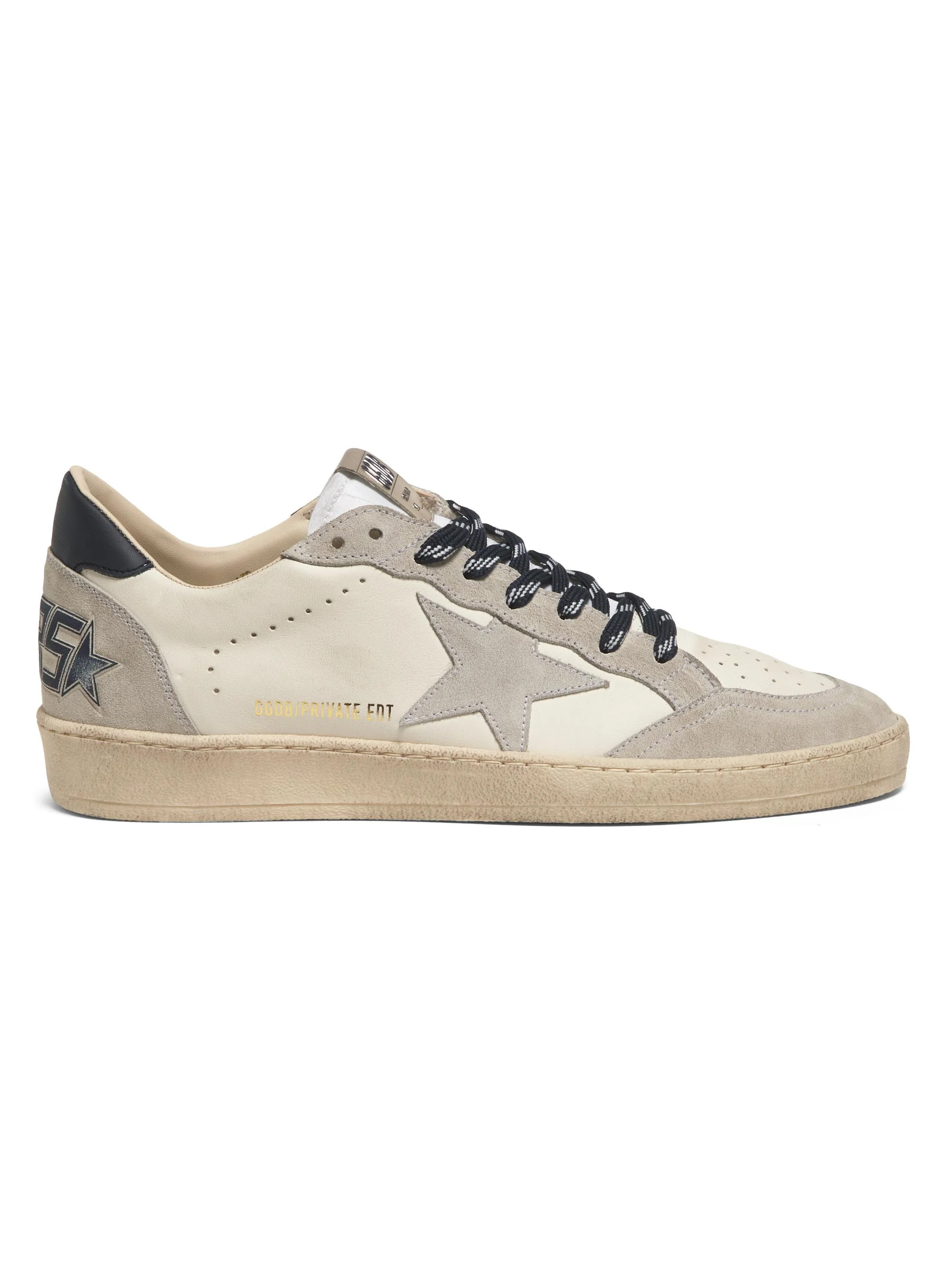 Unisex Ball-Star Low-Top Sneakers - White Grey Navy - 1