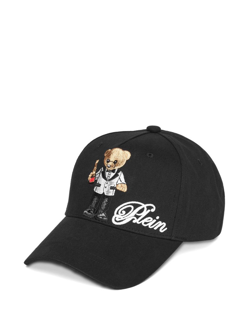 bear-embroidered baseball cap 1