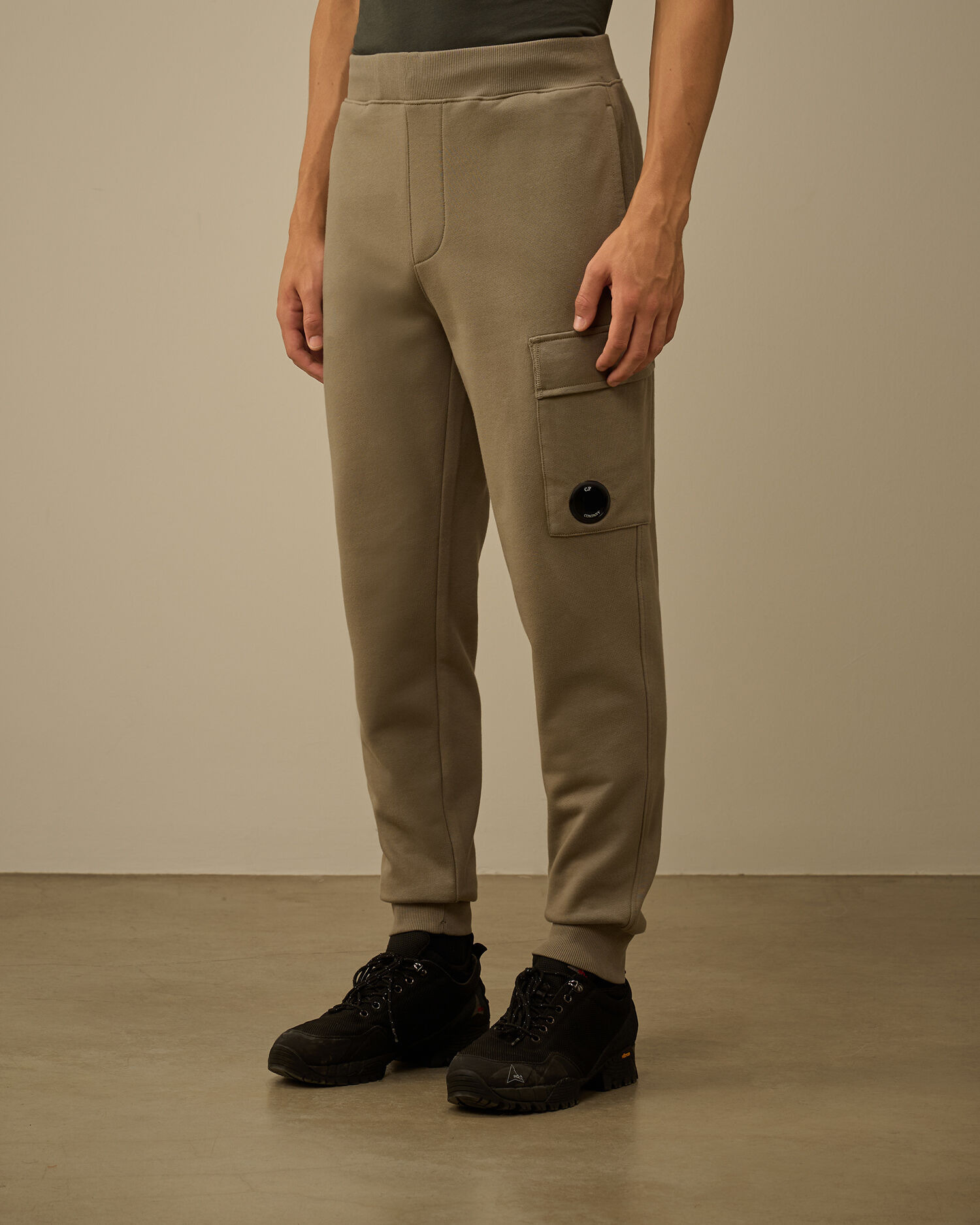 Diagonal Raised Fleece Lens Sweatpants - 3