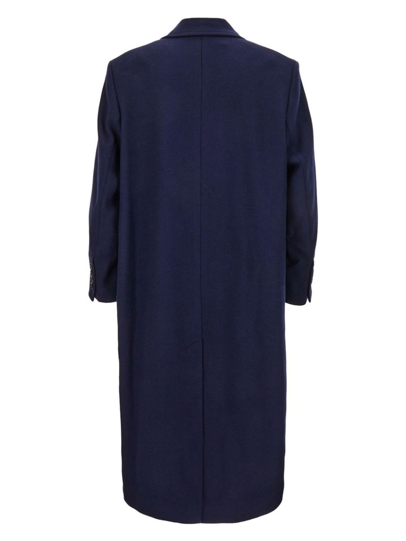 AMI Paris single-breasted virgin wool coat outlook