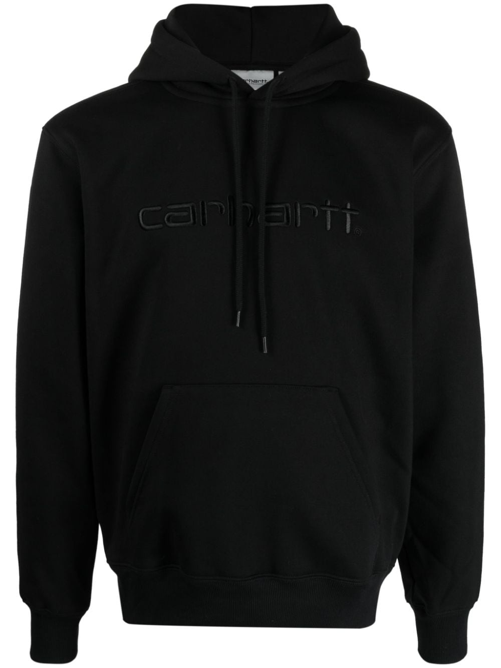 logo-embroidered cotton-blend hoodie - 2