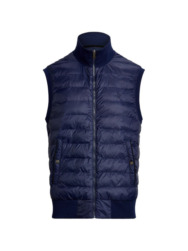 zip-fastening quilted gilet 1