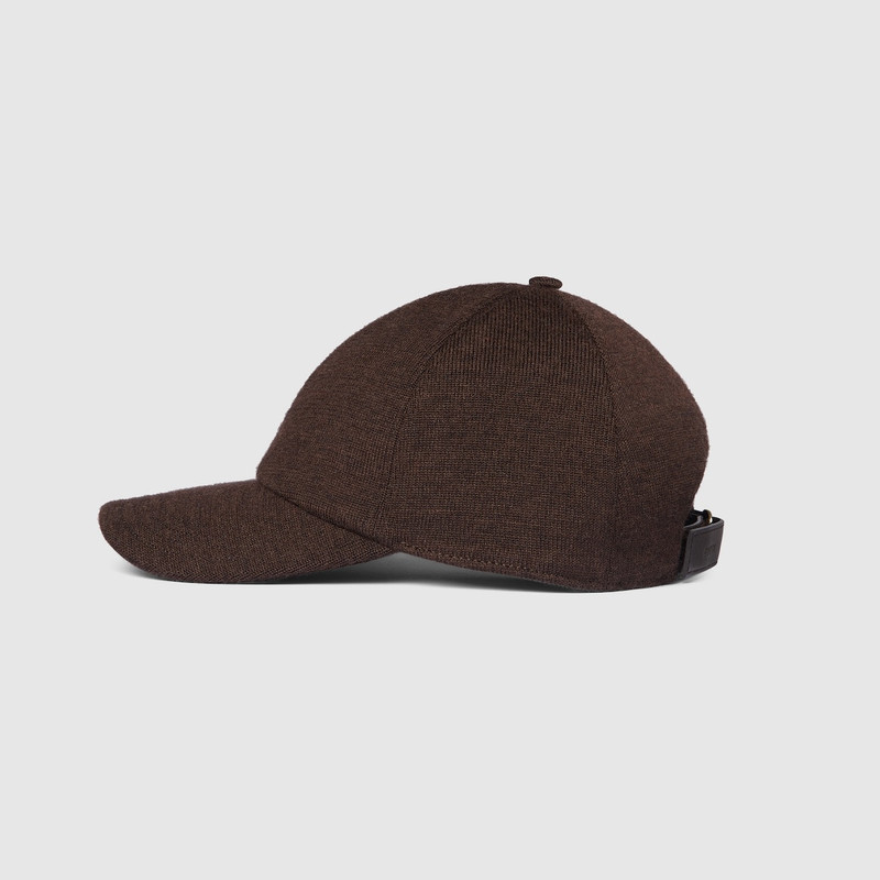 GUCCI Wool baseball hat with Double G outlook
