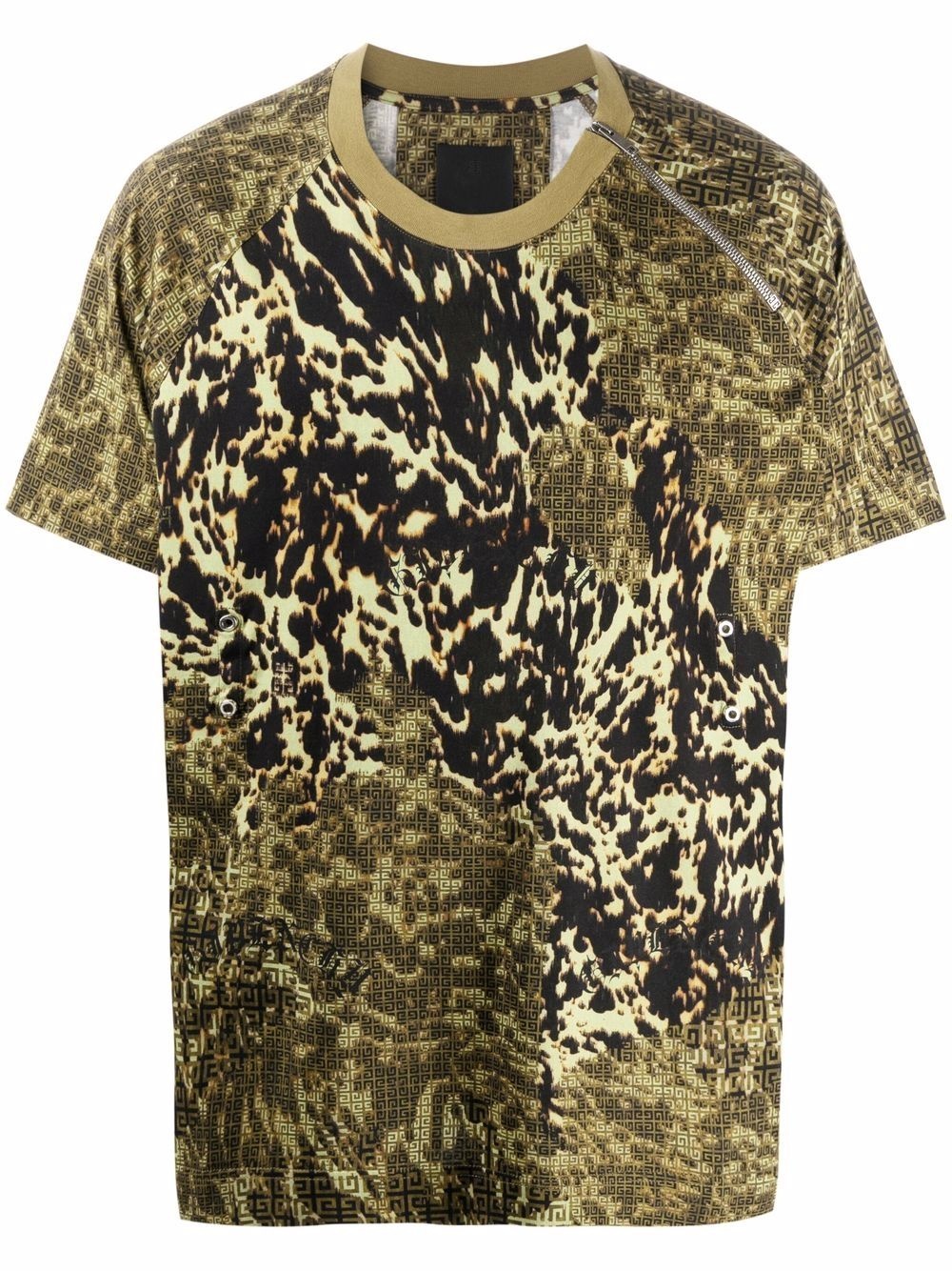 faded-camouflage cotton T-shirt - 1