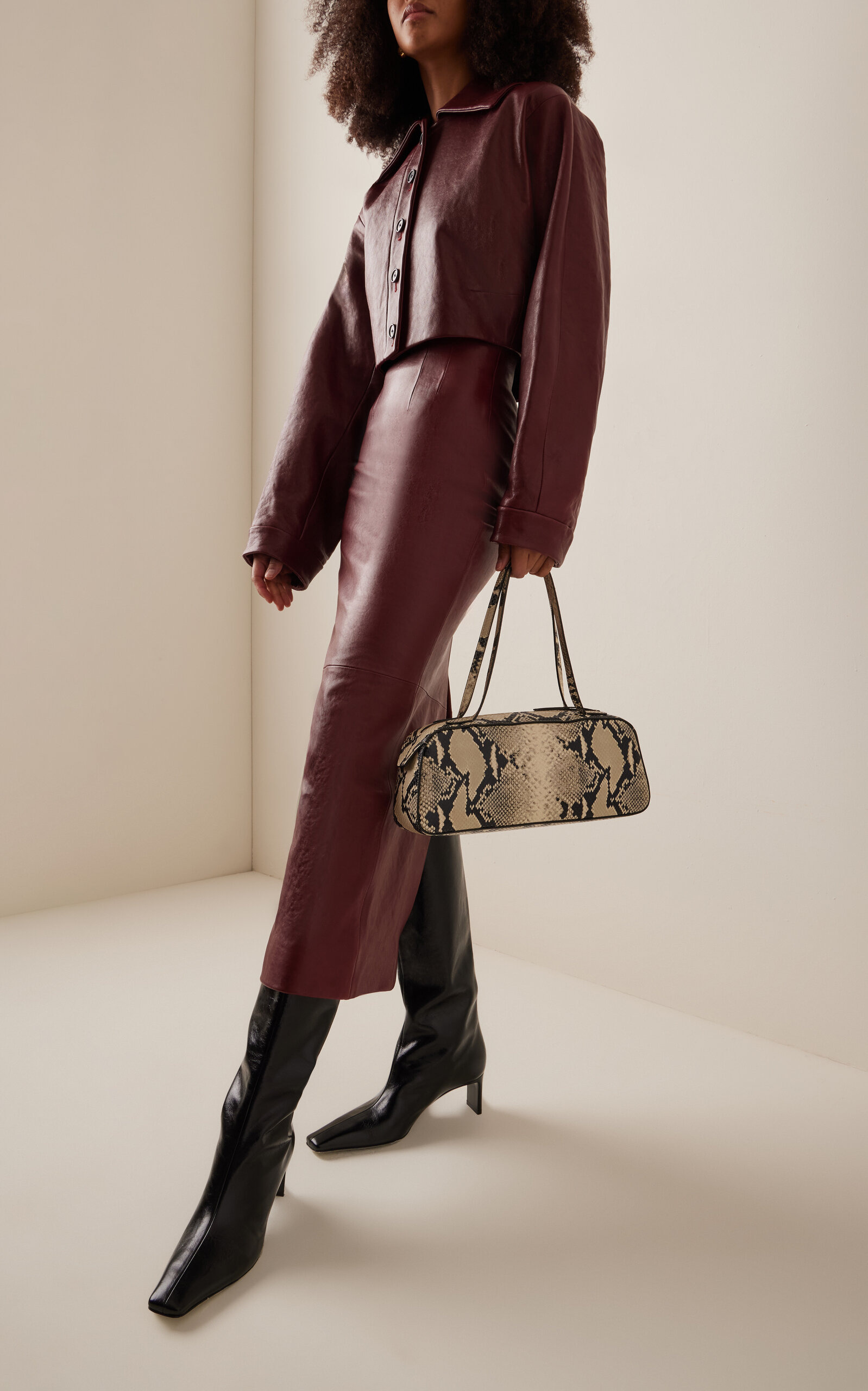 Ona Leather Knee Boots black - 3