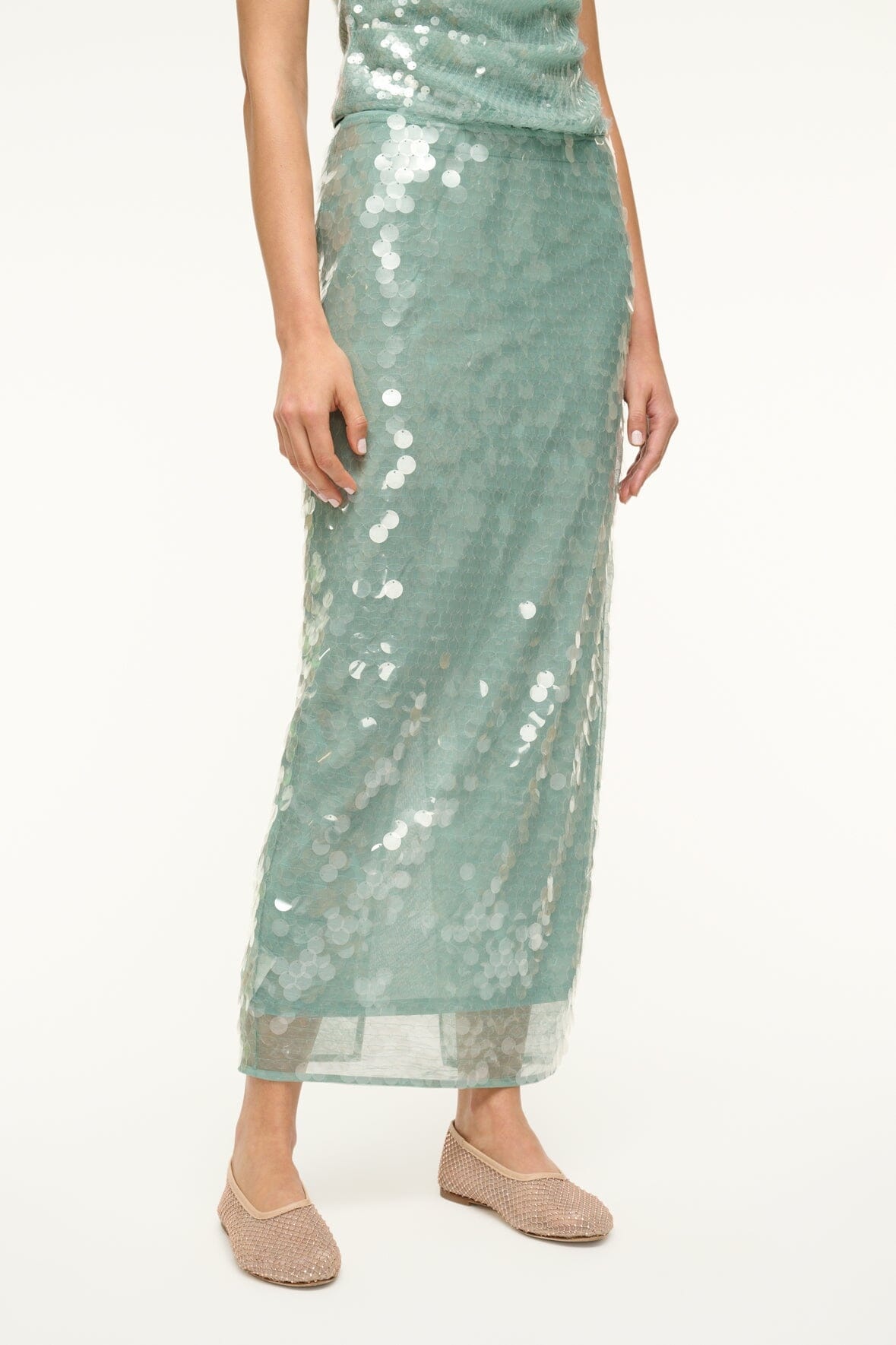 STAUD CASEY SKIRT MIST - 5