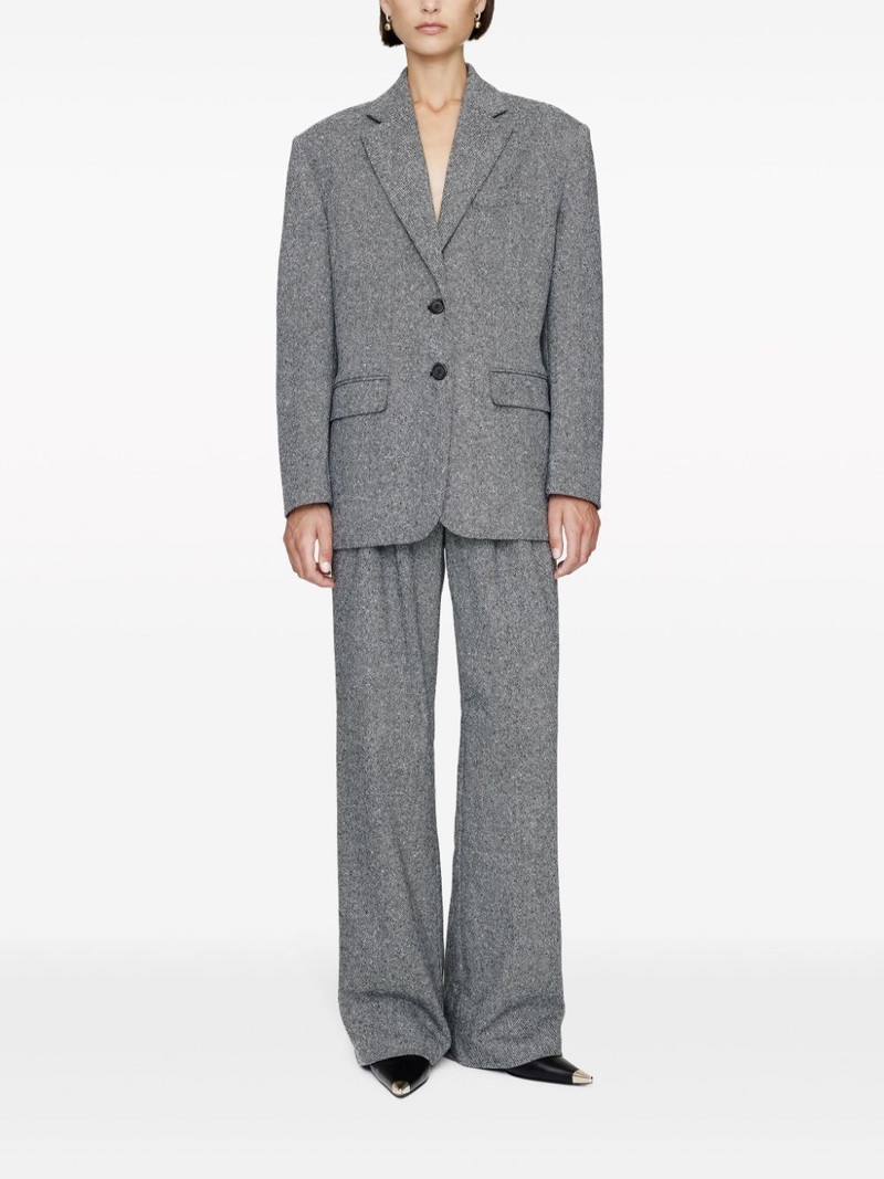 ANINE BING Quinn notched-lapels blazer outlook