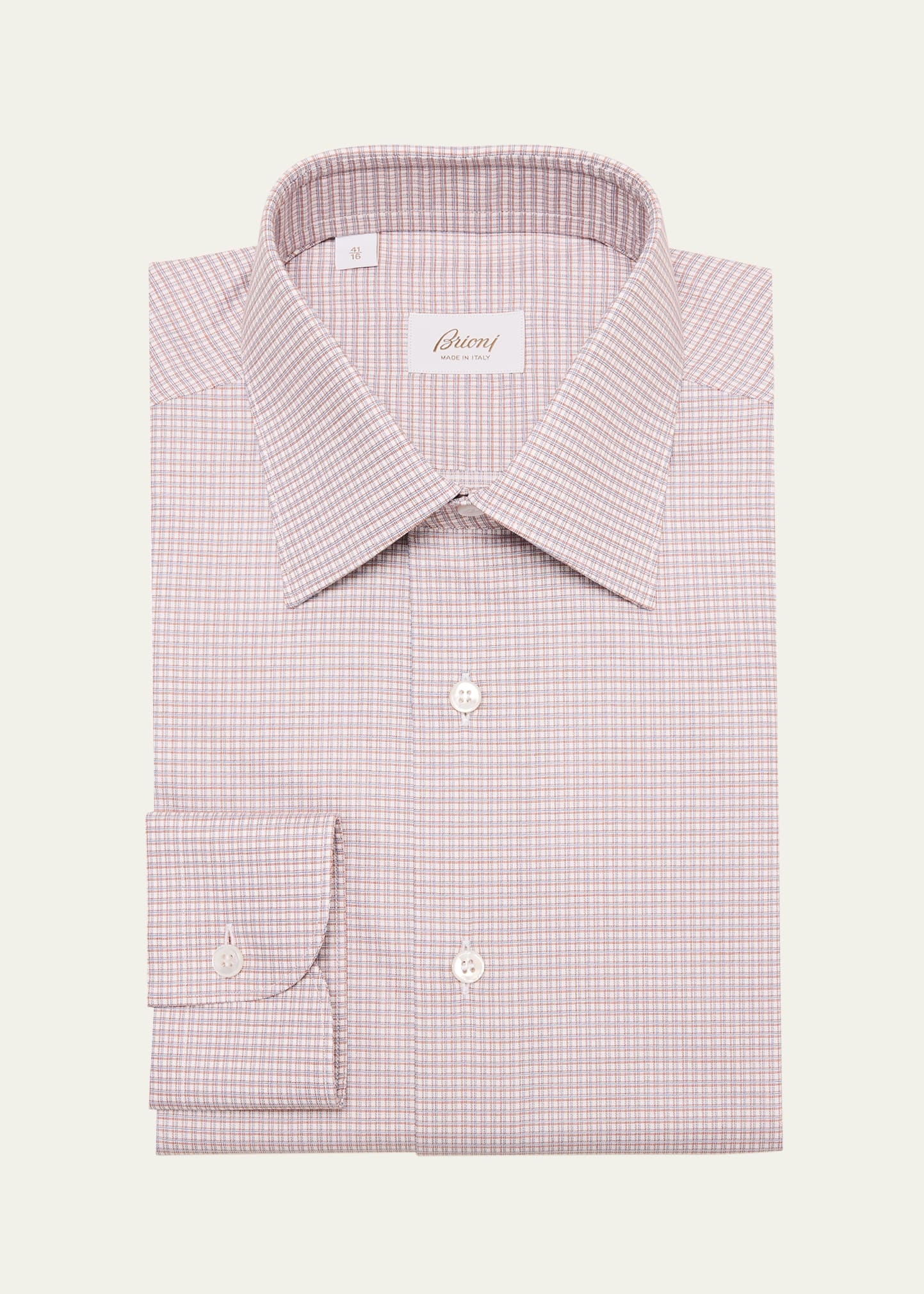 Men's Cotton Graph Check Dress Shirt - 1