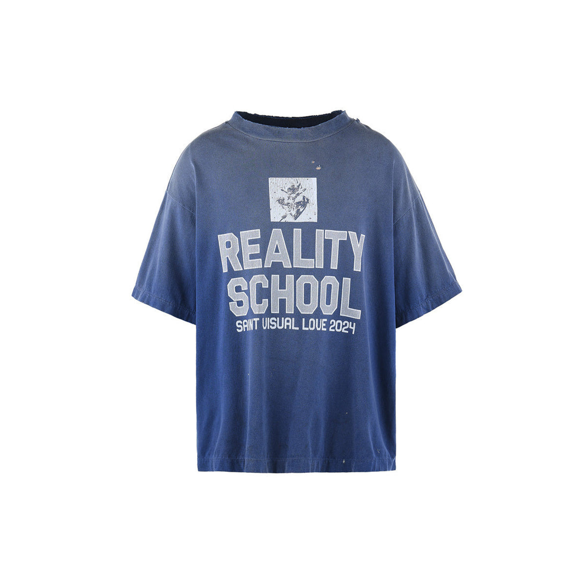 REALITY SCHOOL SHORT-SLEEVED T-SHIRT (NAVY) - 3
