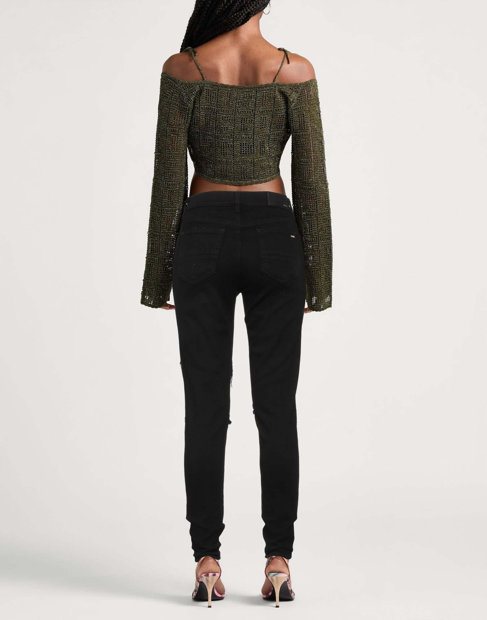 Black Women's Denim Pants - 3