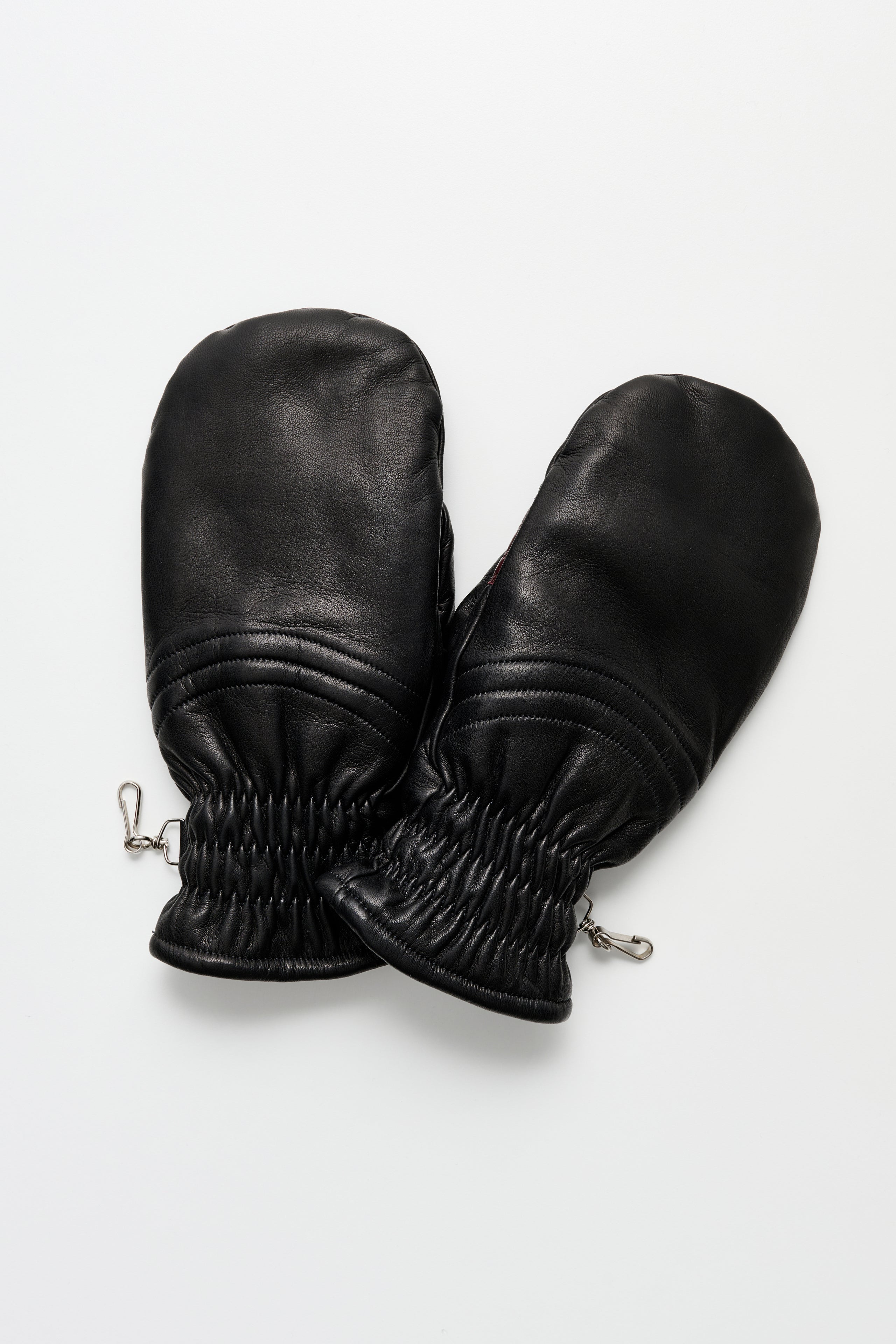OUR LEGACY SPHERIC MITTENS BLACK NAPPA - 2