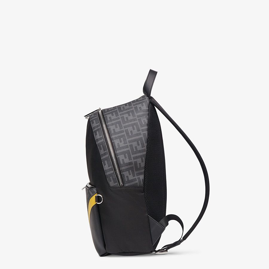 Black nylon backpack - 2