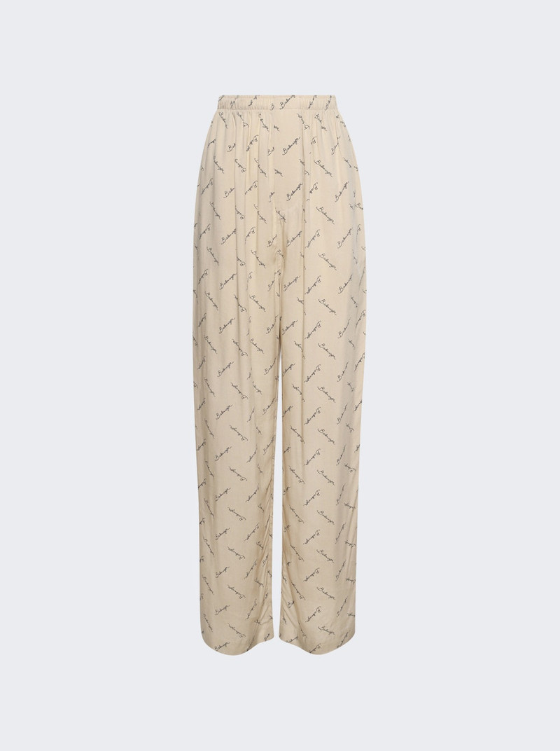 Pyjama Pant Light Beige And Black 1