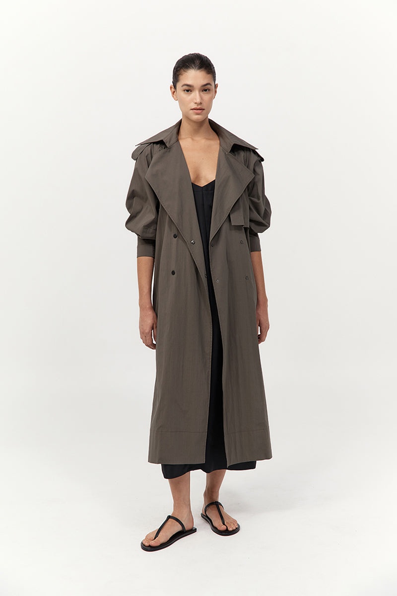 Relaxed Trench - Khaki - 2