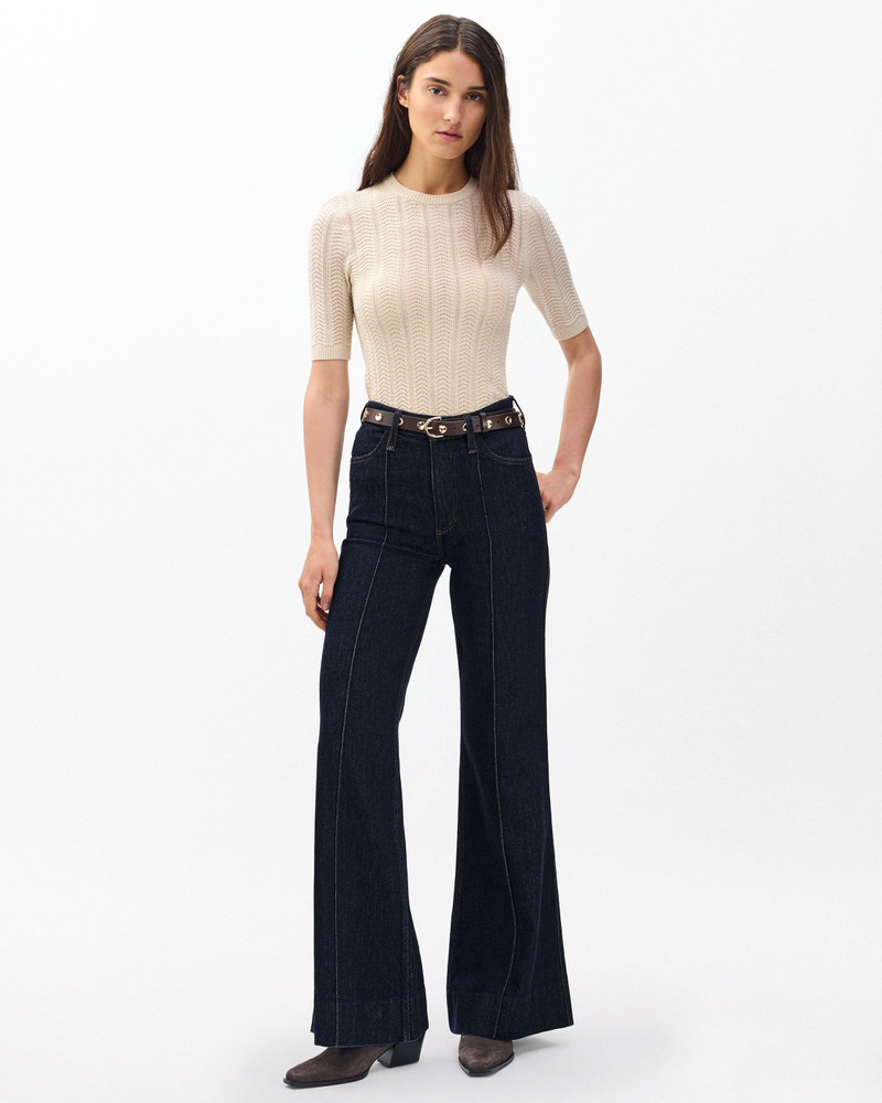 Skylar Wide-Leg Jeans Lightweight Rigid in Rinse 2