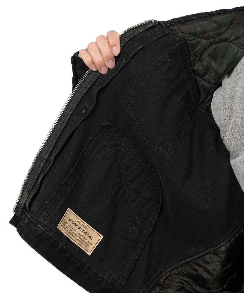 Military Jacket Layered Denim Jacket 11
