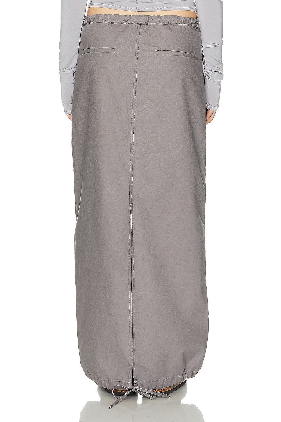 Workwear Drawcord Maxi Skirt - 3