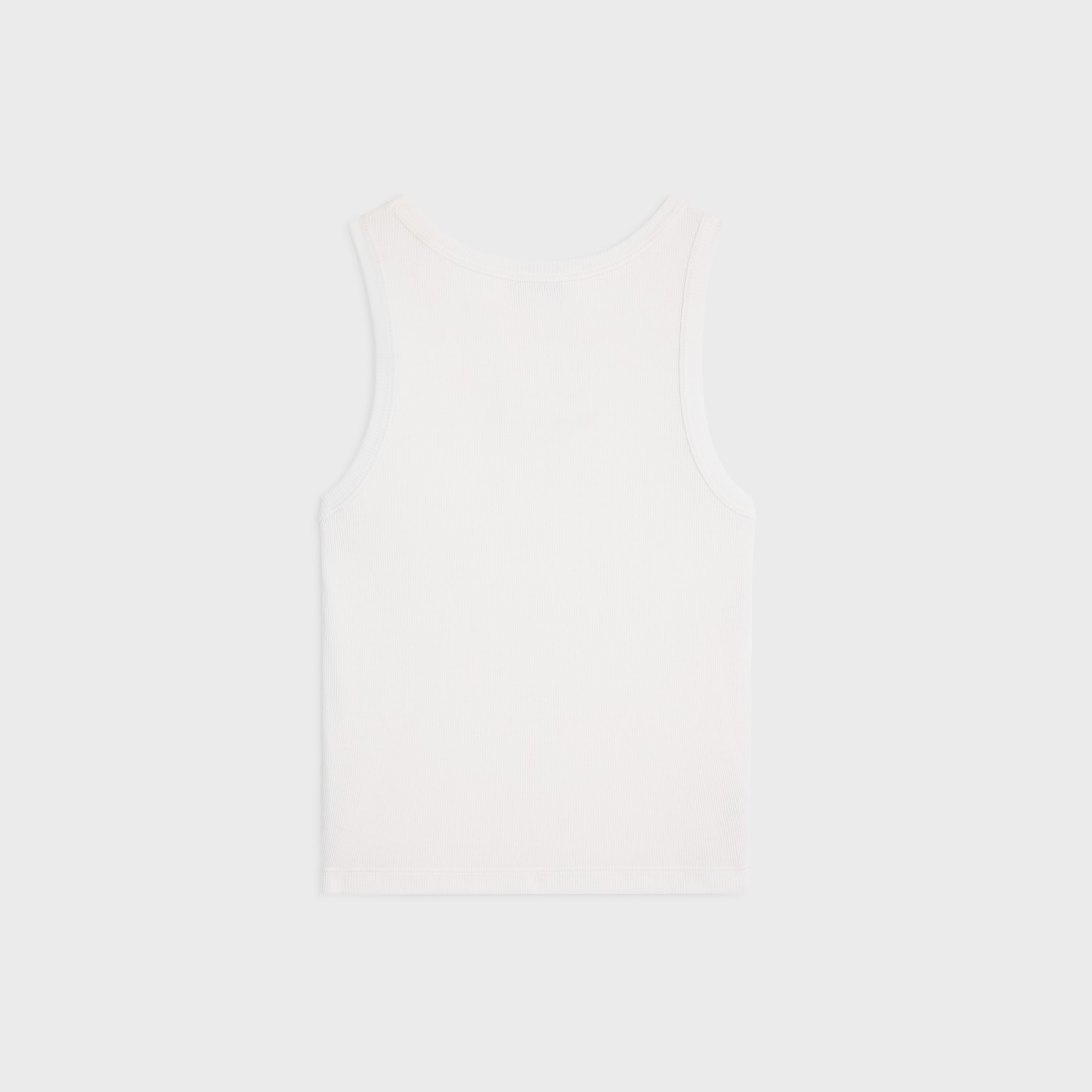 triomphe tank top in ribbed silk jersey - 2