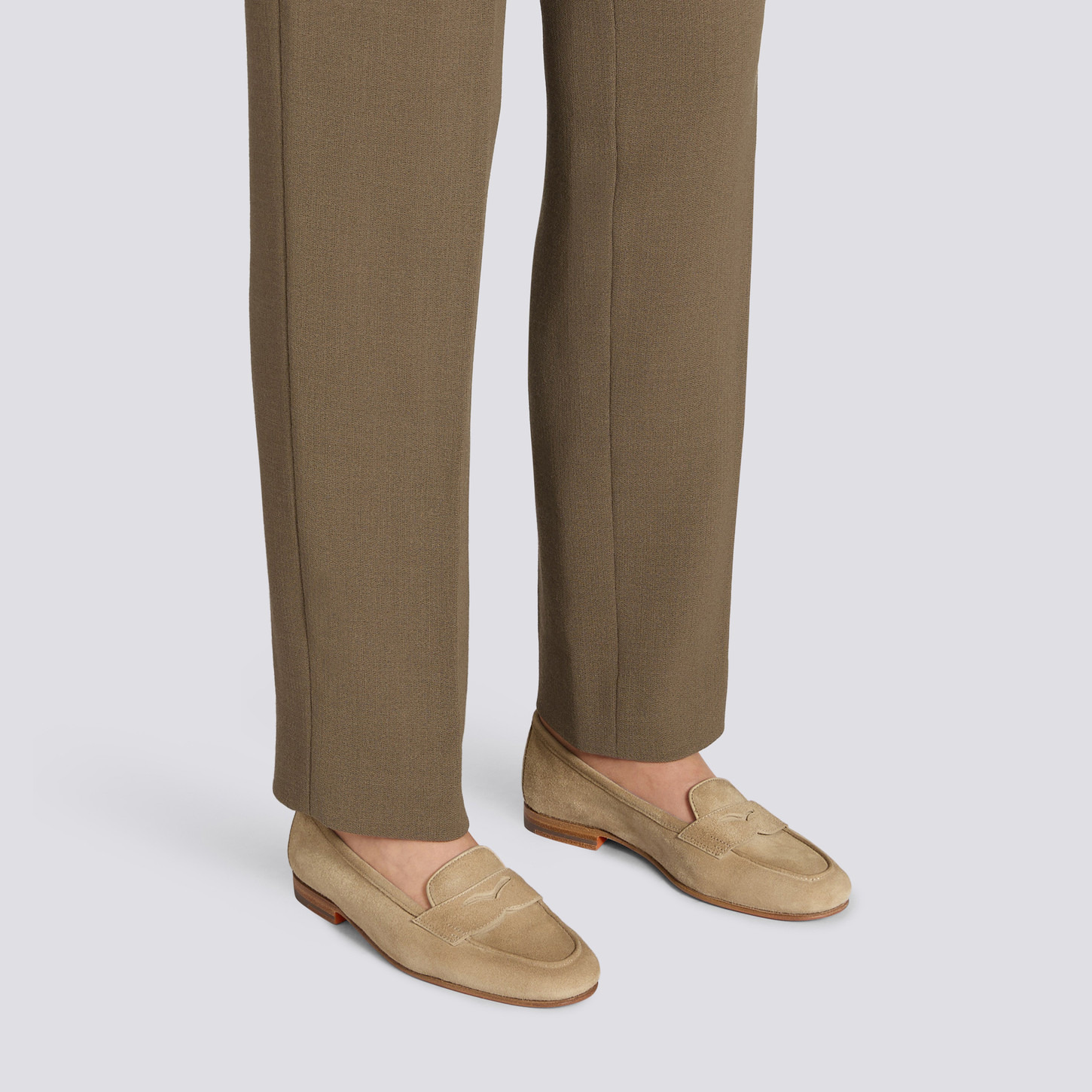 Women's beige suede Carla loafer - 2