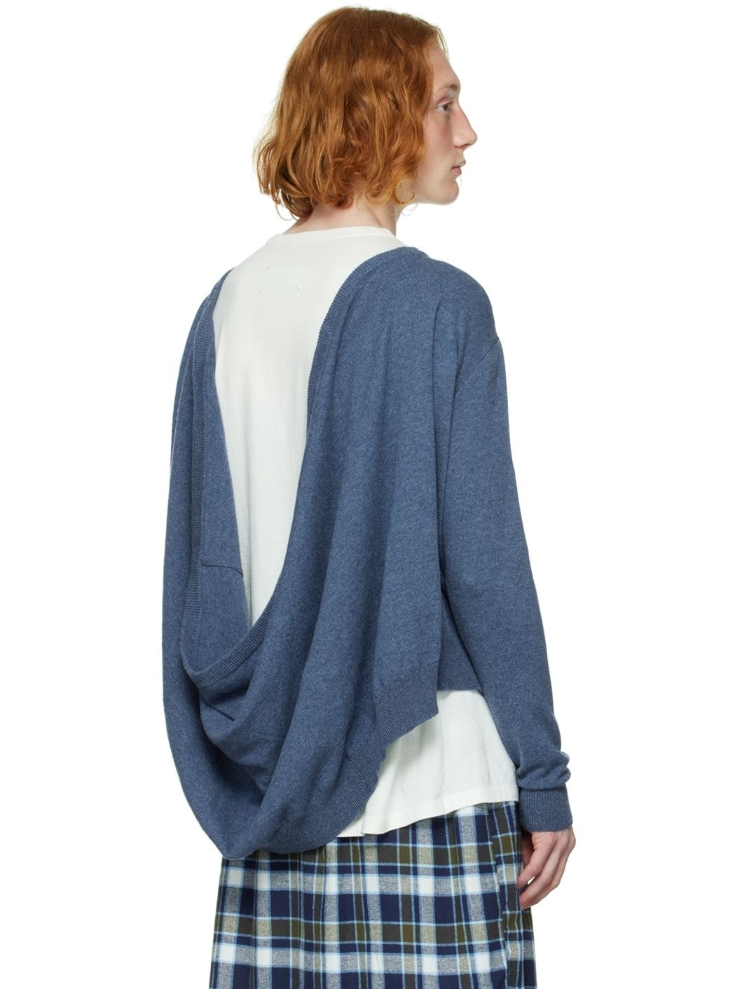 Blue Extended Cardigan - 3