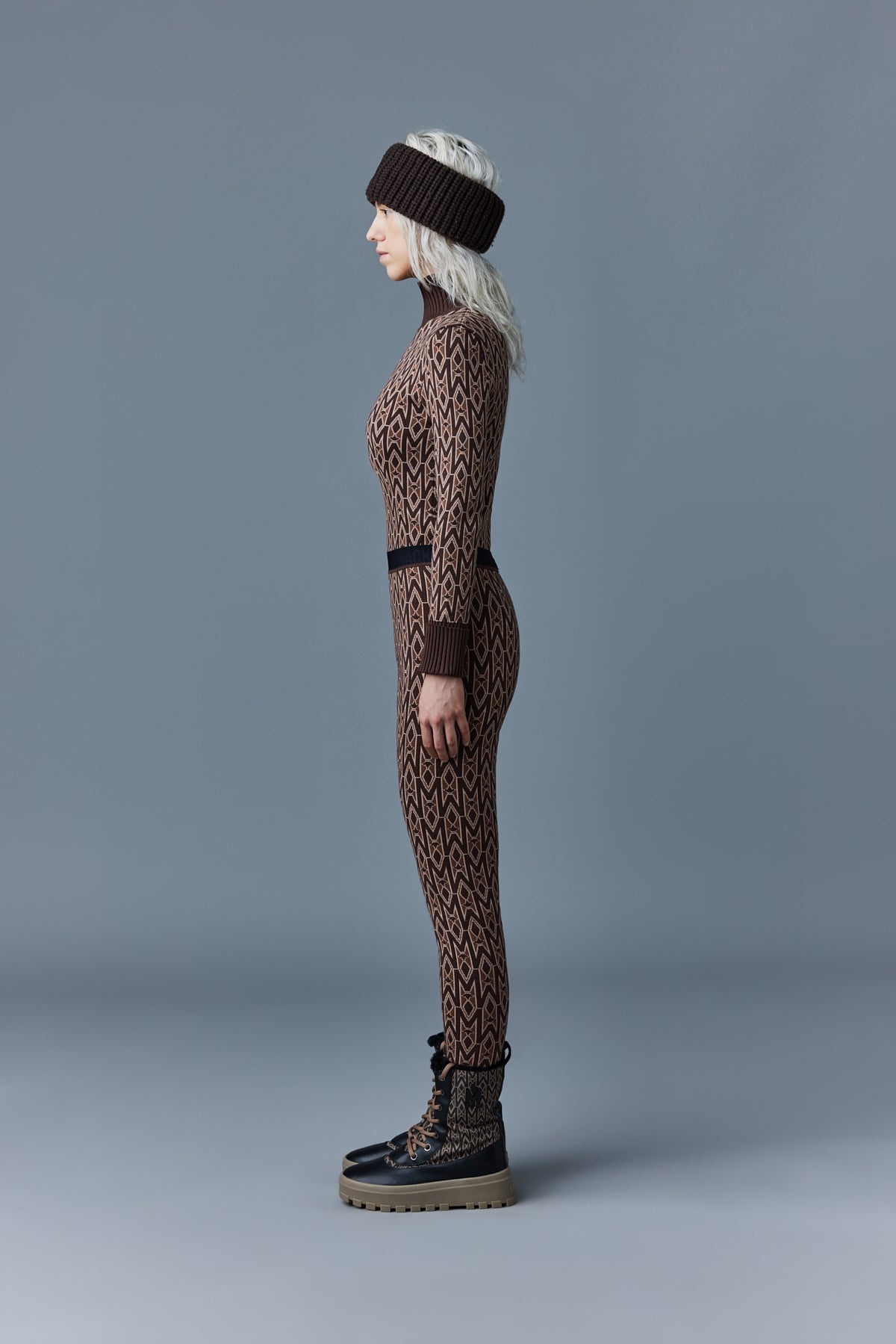COURTNEY Agile-360 knitted monogram leggings - 3