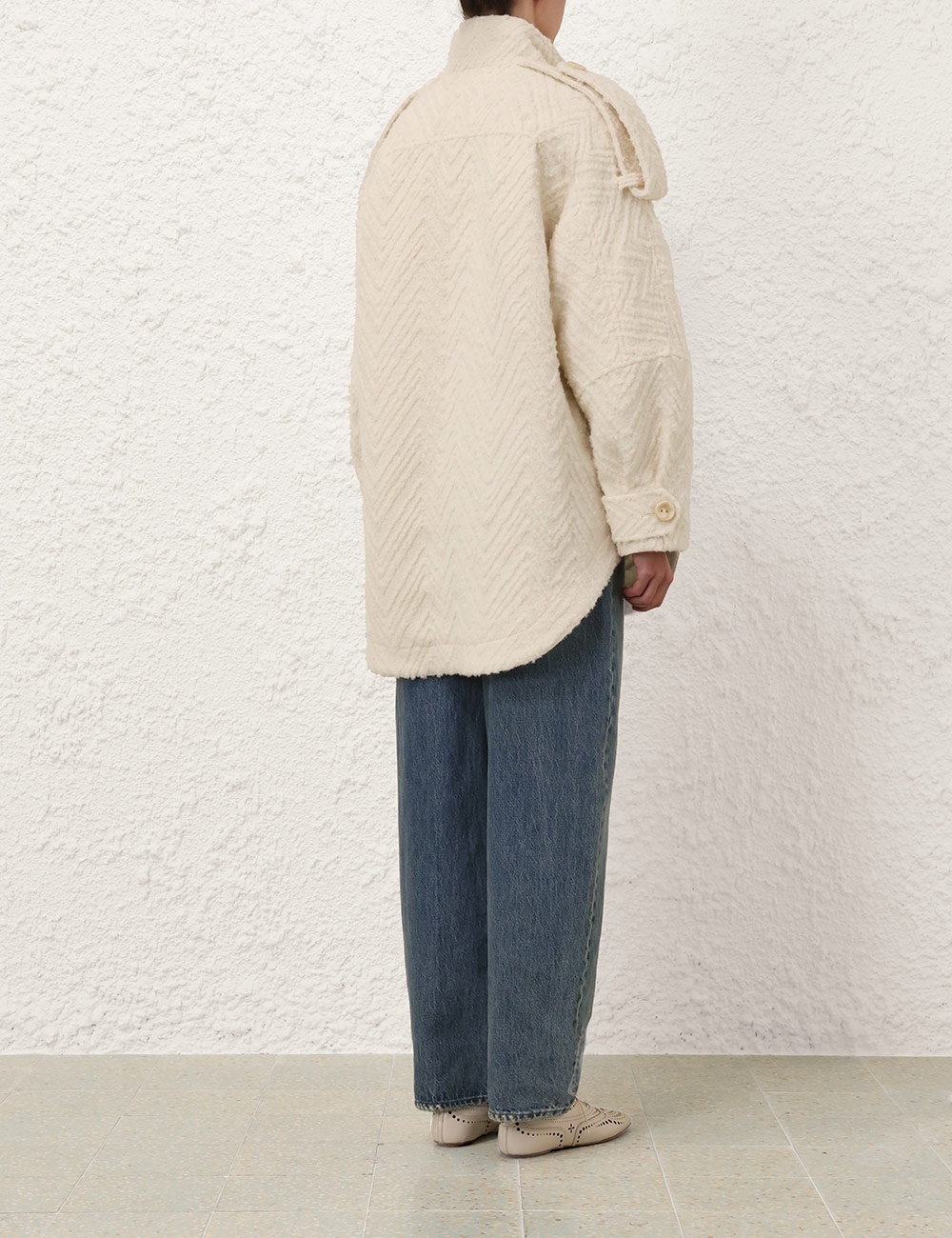 ILLUSTRATION CHEVRON JACKET - 4
