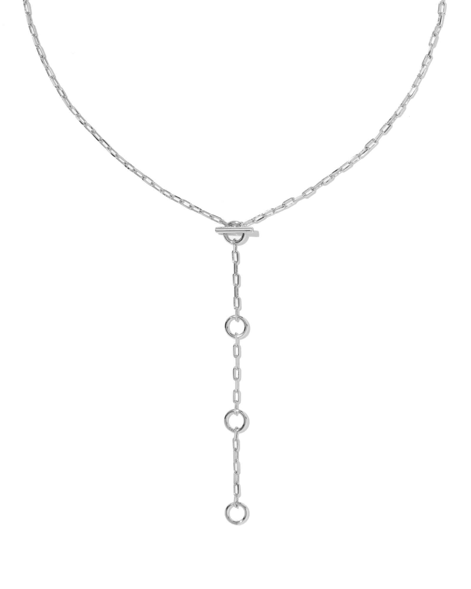 Andi Silver Y Necklace - 1