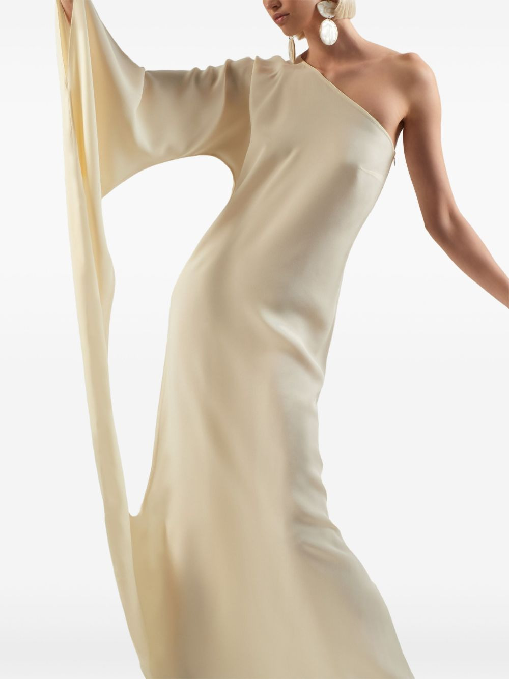 Balear one-shoulder draped maxi dress - 3