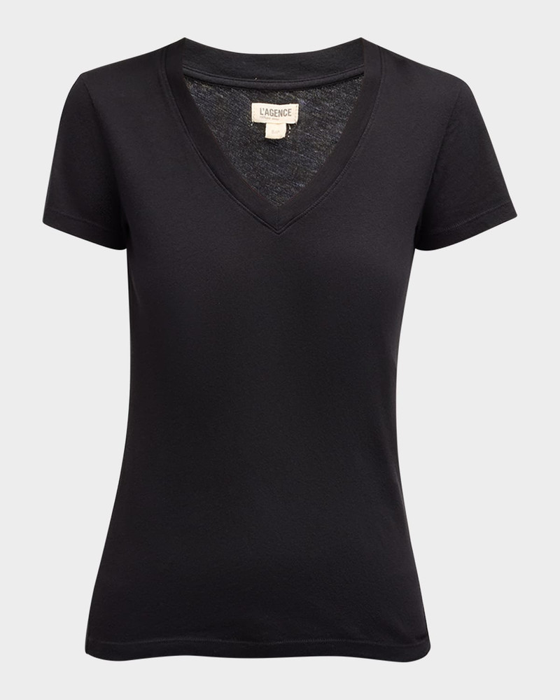 Becca V-Neck Short-Sleeve Tee 1
