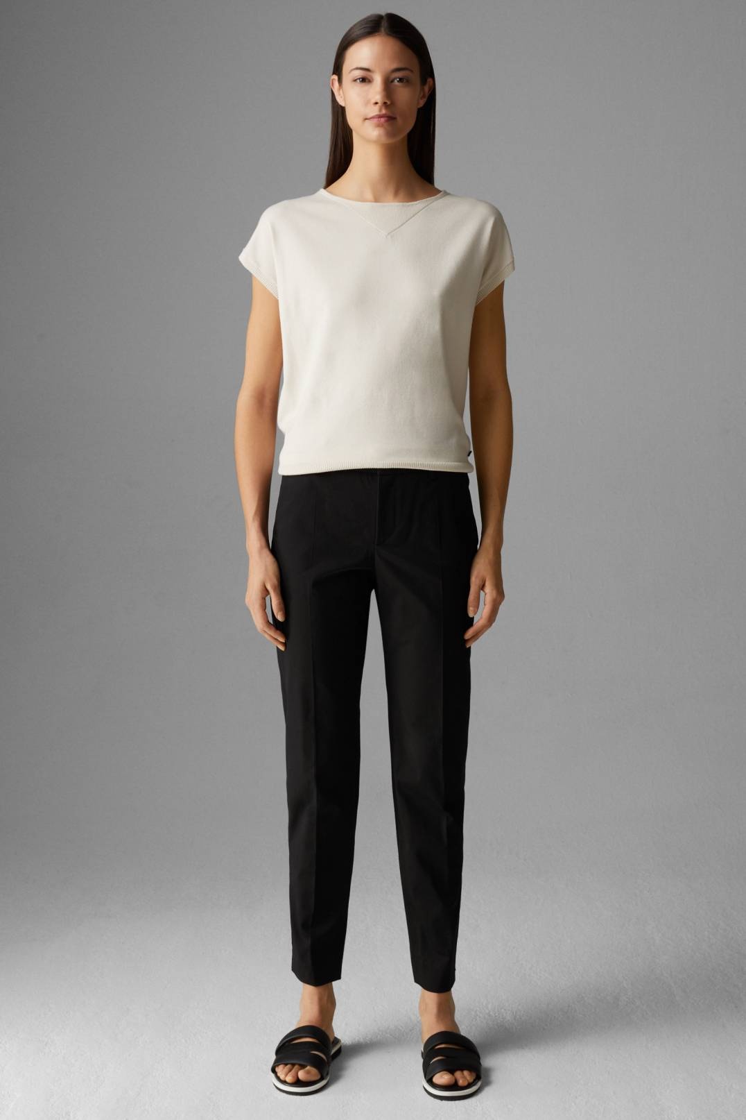 JOY STRETCH PANTS IN BLACK - 4