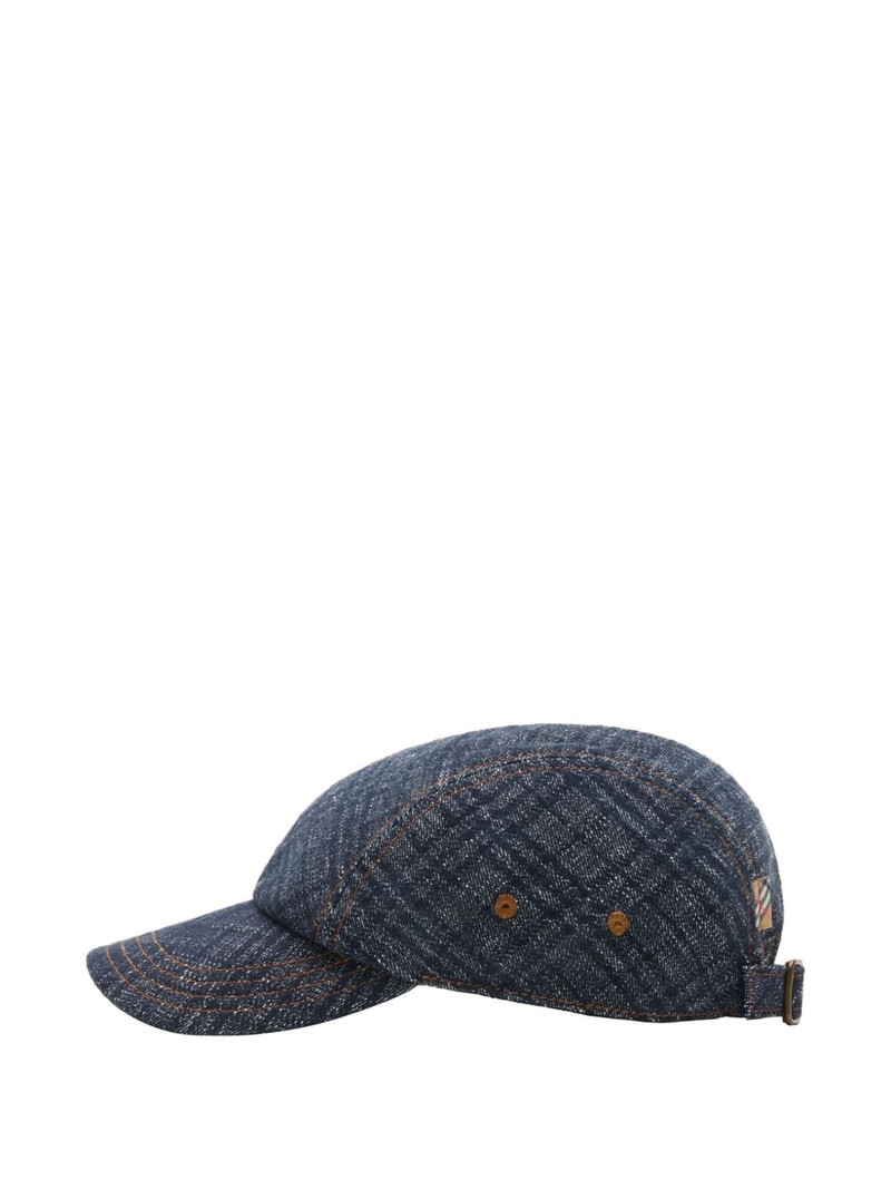 Burberry check denim cap outlook