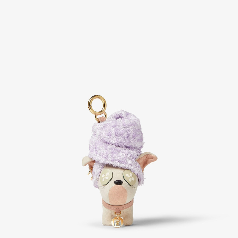 Itina Fendi Charm Beige and pink microfiber charm 1