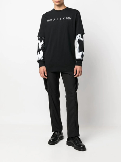 1017 ALYX 9SM layered logo-print T-shirt outlook