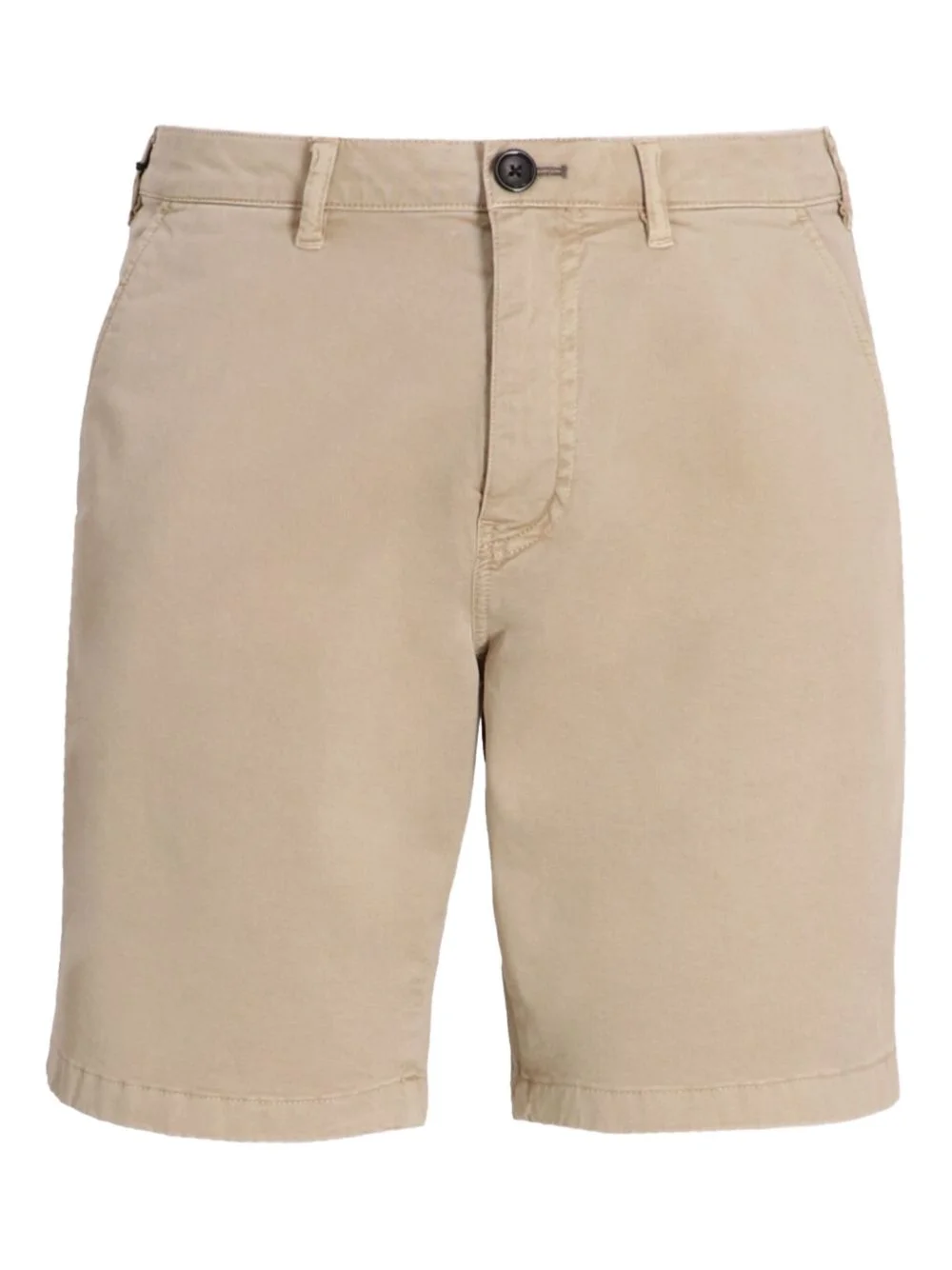 button-fastening cotton shorts - 1