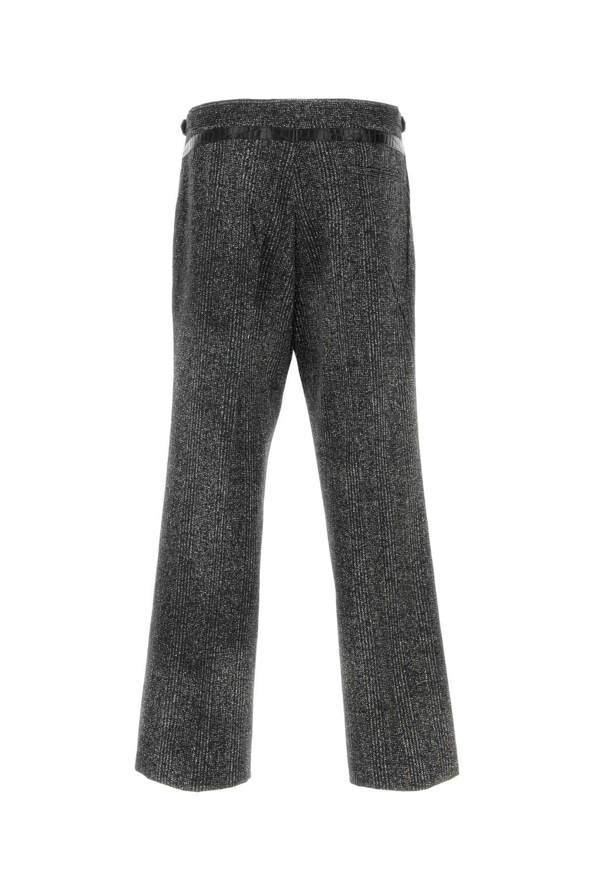 Prada Men Multicolor Tweed Pant - 2