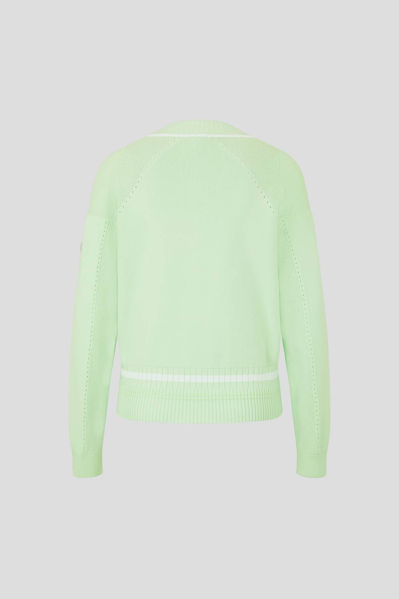 BOGNER KARI KNIT PULLOVER IN PISTACHIO outlook