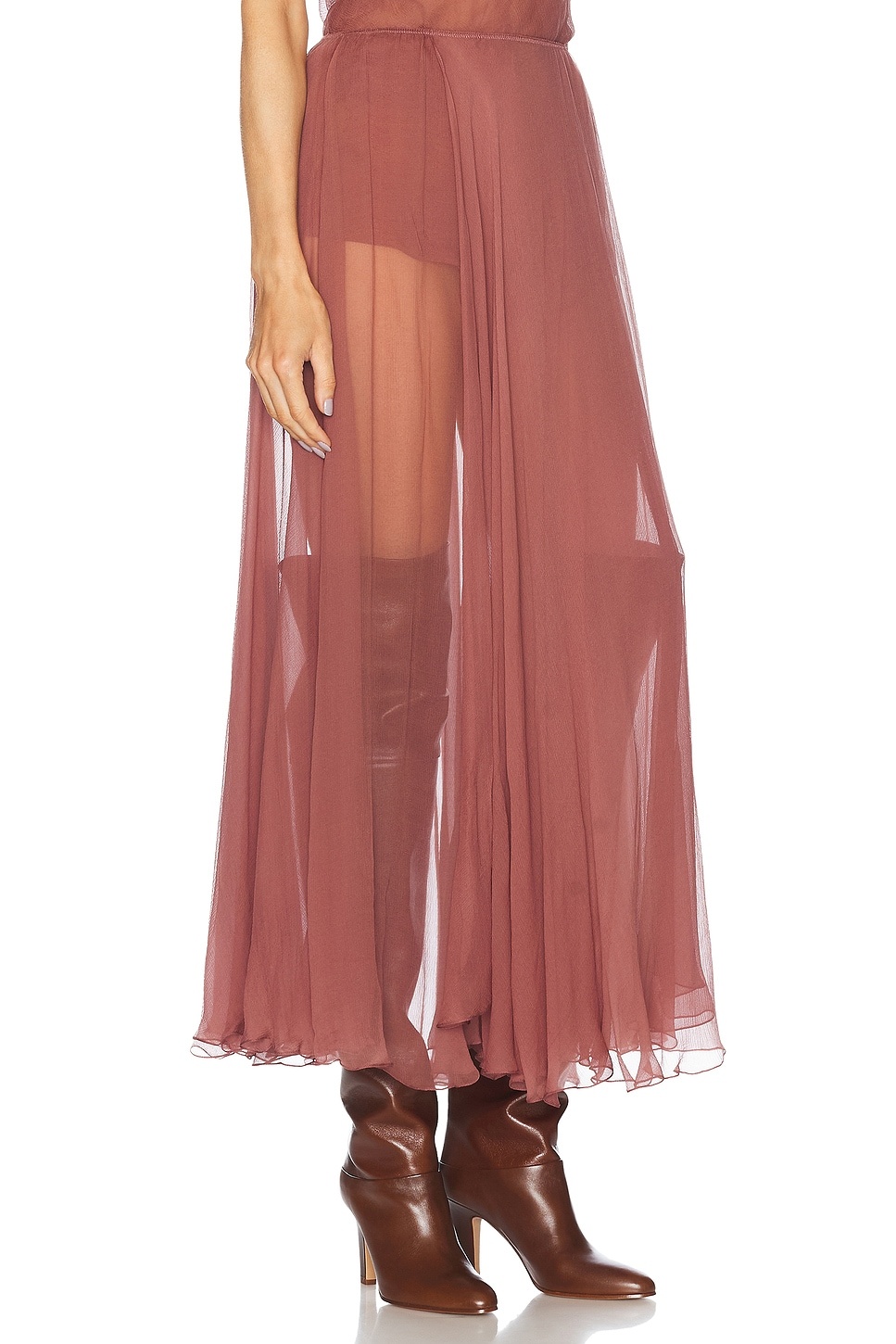 Silk Maxi Skirt - 2